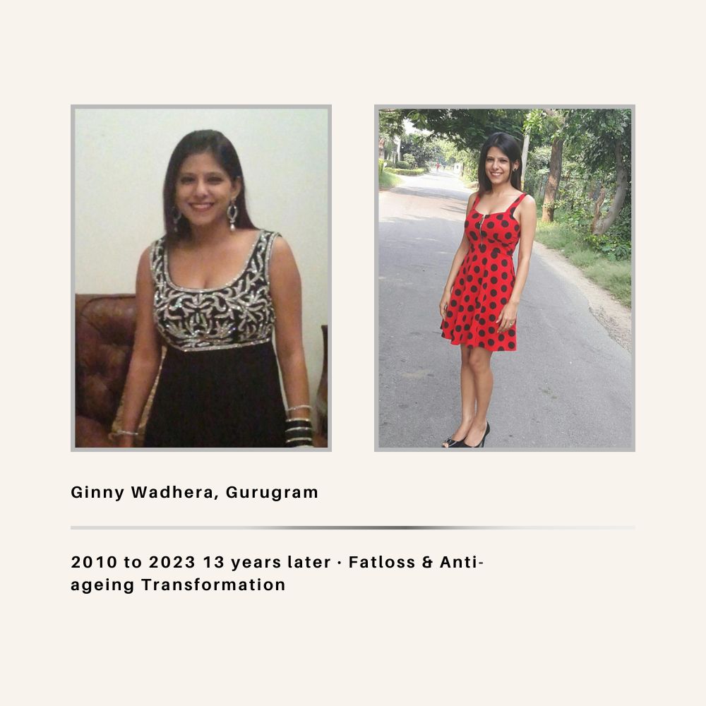 Ginny — Fat Loss Transformation 2010 to 2023 — Dr. Maruti Sharma MTP™ Method